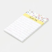 Kleurrijke libellen gepersonaliseerd post-it® notes (Schuin)