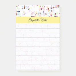 Kleurrijke libellen gepersonaliseerd post-it® notes