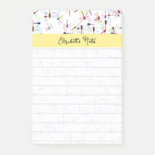 Kleurrijke libellen gepersonaliseerd post-it® notes