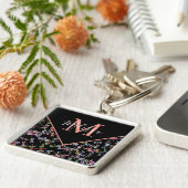 Kleurrijke libellen gepersonaliseerd sleutelhanger (Zijkant)