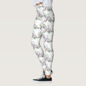 Kleurrijke libellen leggings (Links)