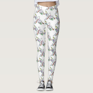 Kleurrijke libellen leggings