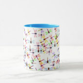 kleurrijke libellen mok (Midden)