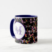 kleurrijke libellen op maat mok (Voorkant links)