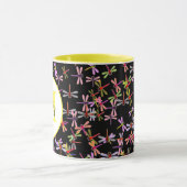 kleurrijke libellen op maat mok (Midden)