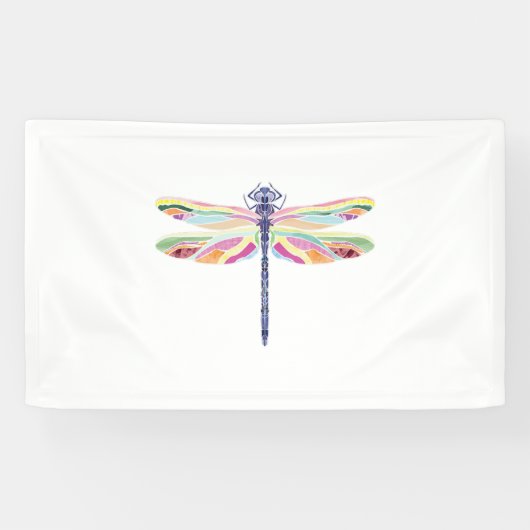 Kleurrijke libellen spandoek (Horizontaal)