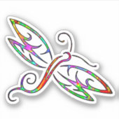 Kleurrijke libellen sticker (Voorkant)