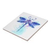 Kleurrijke libellen tegeltje (Zijkant)