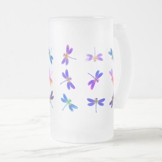 Kleurrijke libellenBevroren Mok (Voorkant rechts)