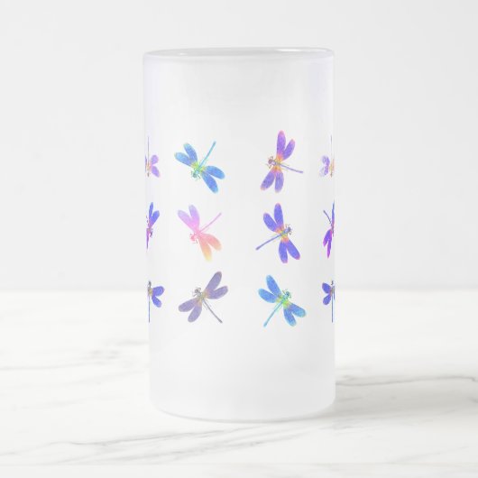 Kleurrijke libellenBevroren Mok (Center)