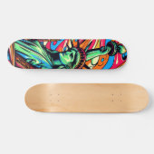 Kleurrijke Liberty Lady skateboard (Horizontaal)