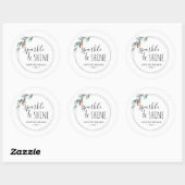 Kleurrijke Licht Favor Ronde Sticker (Vel)