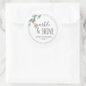 Kleurrijke Licht Favor Ronde Sticker (Tas)