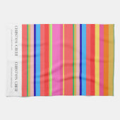 Kleurrijke lichte moderne Kerst Keuken Handdoek (Horizontaal)