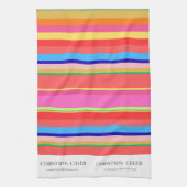 Kleurrijke lichte moderne Kerst Keuken Handdoek (Verticaal)