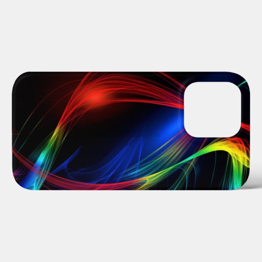Kleurrijke Lichten iPhone Case (Achterkant (horizontaal))