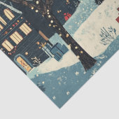 Kleurrijke lichten op kerstbomen tissuepapier (Detail)