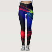 Kleurrijke Lichten Partij Leggings (Voorkant)