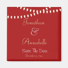 Kleurrijke lichten Save The Date Magneet