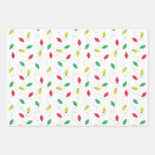 Kleurrijke lichten vakantie inpakpapier vel (Voorkant)