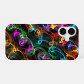 kleurrijke lichtexplosie iPhone 16 hoesje (Achterkant horizontaal)