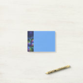 Kleurrijke Lichtgevende Abstracte Blauwe Roze Groe Post-it® Notes (Op bureau)