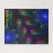 Kleurrijke Lichtgevende Abstracte Moderne Fractale Legpuzzel (Horizontaal)