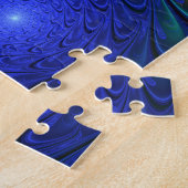 Kleurrijke Lichtgevende Abstracte Moderne Fractale Legpuzzel (Zijkant)