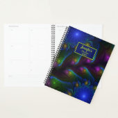 Kleurrijke Lichtgevende Abstracte Moderne Fractale Planner (Display)