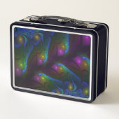 Kleurrijke Lichtgevende Abstracte Moderne Trippy F (Achterkant)