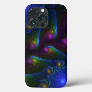 Kleurrijke Lichtgevende Abstracte Moderne Trippy F Case-Mate iPhone Case