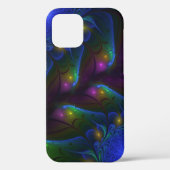 Kleurrijke Lichtgevende Abstracte Moderne Trippy F Case-Mate iPhone Case (Achterkant)