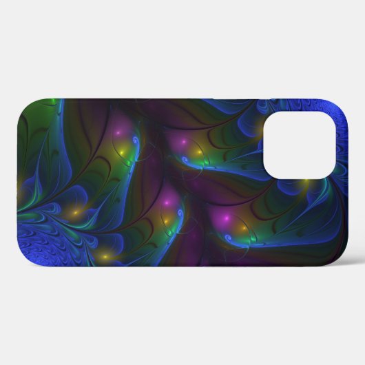 Kleurrijke Lichtgevende Abstracte Moderne Trippy F Case-Mate iPhone Case (Achterkant (horizontaal))