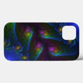 Kleurrijke Lichtgevende Abstracte Moderne Trippy F Case-Mate iPhone Case (Achterkant (horizontaal))