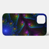 Kleurrijke Lichtgevende Abstracte Moderne Trippy F Case-Mate iPhone Case (Achterkant (horizontaal))