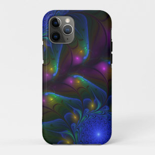 Kleurrijke Lichtgevende Abstracte Moderne Trippy F Case-Mate iPhone Case