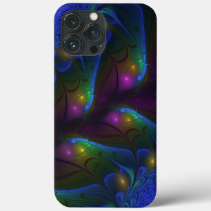 Kleurrijke Lichtgevende Abstracte Moderne Trippy F Case-Mate iPhone Case