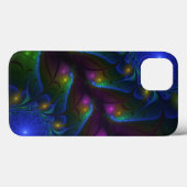 Kleurrijke Lichtgevende Abstracte Moderne Trippy F Case-Mate iPhone Case (Achterkant (horizontaal))