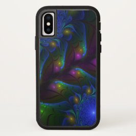 Kleurrijke Lichtgevende Abstracte Moderne Trippy F iPhone 13 Hoesje