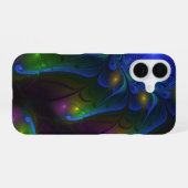 Kleurrijke Lichtgevende Abstracte Moderne Trippy F iPhone 16 Hoesje (Achterkant horizontaal)
