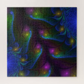 Kleurrijke Lichtgevende Abstracte Moderne Trippy F Legpuzzel (Horizontaal)