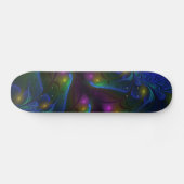 Kleurrijke Lichtgevende Abstracte Moderne Trippy F Persoonlijk Skateboard (Horizontaal)