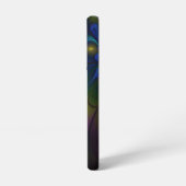 Kleurrijke Lichtgevende Abstracte Moderne Trippy F Samsung Galaxy Hoesje (Linkerkant)