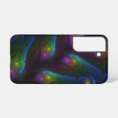 Kleurrijke Lichtgevende Abstracte Moderne Trippy F Samsung Galaxy Hoesje (Achterkant horizontaal)