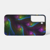 Kleurrijke Lichtgevende Abstracte Moderne Trippy F Samsung Galaxy Hoesje (Achterkant horizontaal)