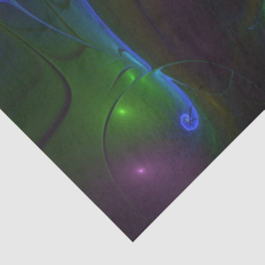 Kleurrijke Lichtgevende Abstracte Moderne Trippy F Tissuepapier (Detail)