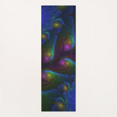 Kleurrijke Lichtgevende Abstracte Moderne Trippy F Yogamat (Voorkant)