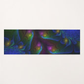 Kleurrijke Lichtgevende Abstracte Moderne Trippy F Yogamat (Voorkant (horizontaal))