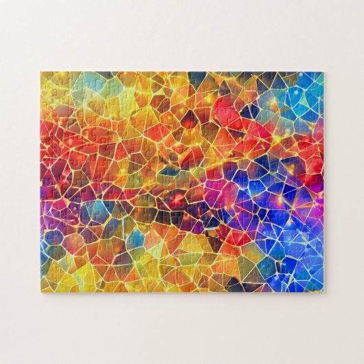 Kleurrijke & Lichtgevende Mozaïek Legpuzzel (Horizontaal)