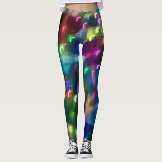 Kleurrijke Lichtgewicht Leggings (Voorkant)